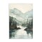 Stupell Industries Mountain River View Wall Plaque Art Design by LSR Design Studio